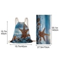 thumbnail image 3 of Two-In-One Microfiber Beach Towel Drawstring Bag | Super Absorbent Quick-Dry Bath Towel Backpack | Large 70X140Cm Lightweight Pool Party Towel for Adults Kids Teens | Travel Picnic Blanket, 3 of 7