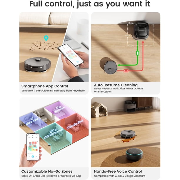 Lefant M3 Max Robot Vacuum and Mop, 20,000Pa Suction, Anti-Tangle