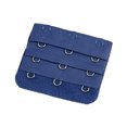 thumbnail image 1 of Extension Strap Bra Extender Buckle 3 Hook Women Accessories Colorful Buttons Clamp Practical Elastic Multicolor Clips Tight 3 Rows Underwear deep blue, 1 of 6