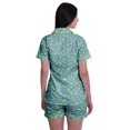 thumbnail image 4 of Moomaya Sleep Sets For Women With Shorts Pj Printed Short Sleeve Sleep Tops, 4 of 6
