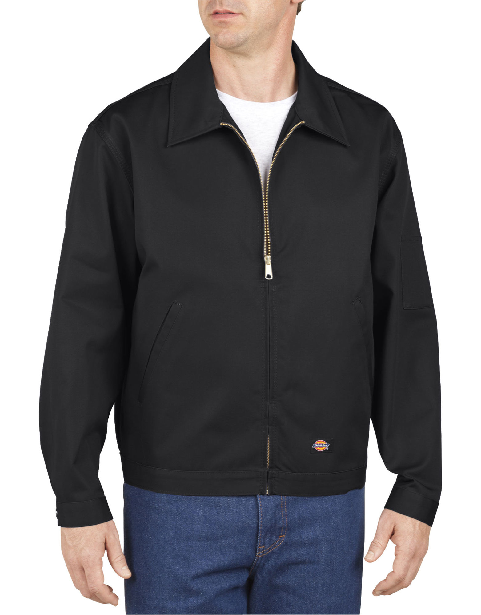 Dickies Mens Unlined Eisenhower Jacket, 2X, Black