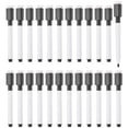 thumbnail image 1 of Uxcell Whiteboard Pen, 0.5-1mm Fine Tip Dry Erase Black White Board Markers, 24Pcs, 1 of 6