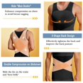 thumbnail image 4 of Pitauce Compression Shirts for Men Tummy Control Body Shaper Slimming Undershirt Tank Top Shapewear with Zipper, 4 of 4
