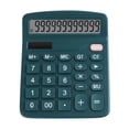 thumbnail image 2 of Calculator 12 Digit Desktop, Xinsrenus Dual-Power Basic Calculator with Large LCD Display, Solar Battery Powered Extra-Large Screen for Office Home School, Green, 2 of 4
