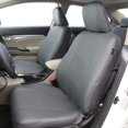 thumbnail image 4 of FH Group Gray Deluxe Faux Leather Airbag Compatible and Split Bench Car Seat Covers, 2 Headrest Full Set, 4 of 4