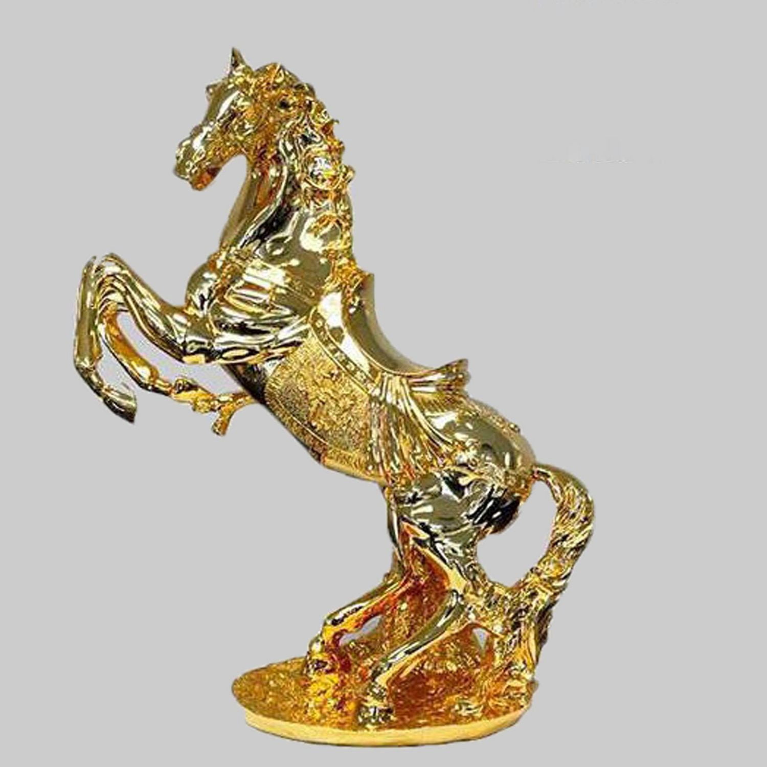 Statue de cheval sauteur, meuble canadien, bonne chance, cadeau, vibrations positives, pièce d'exposition décorative.
