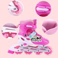 thumbnail image 4 of Adjustable Inline Skates for Kids Illuminating Roller Skates Set with, 4 of 8