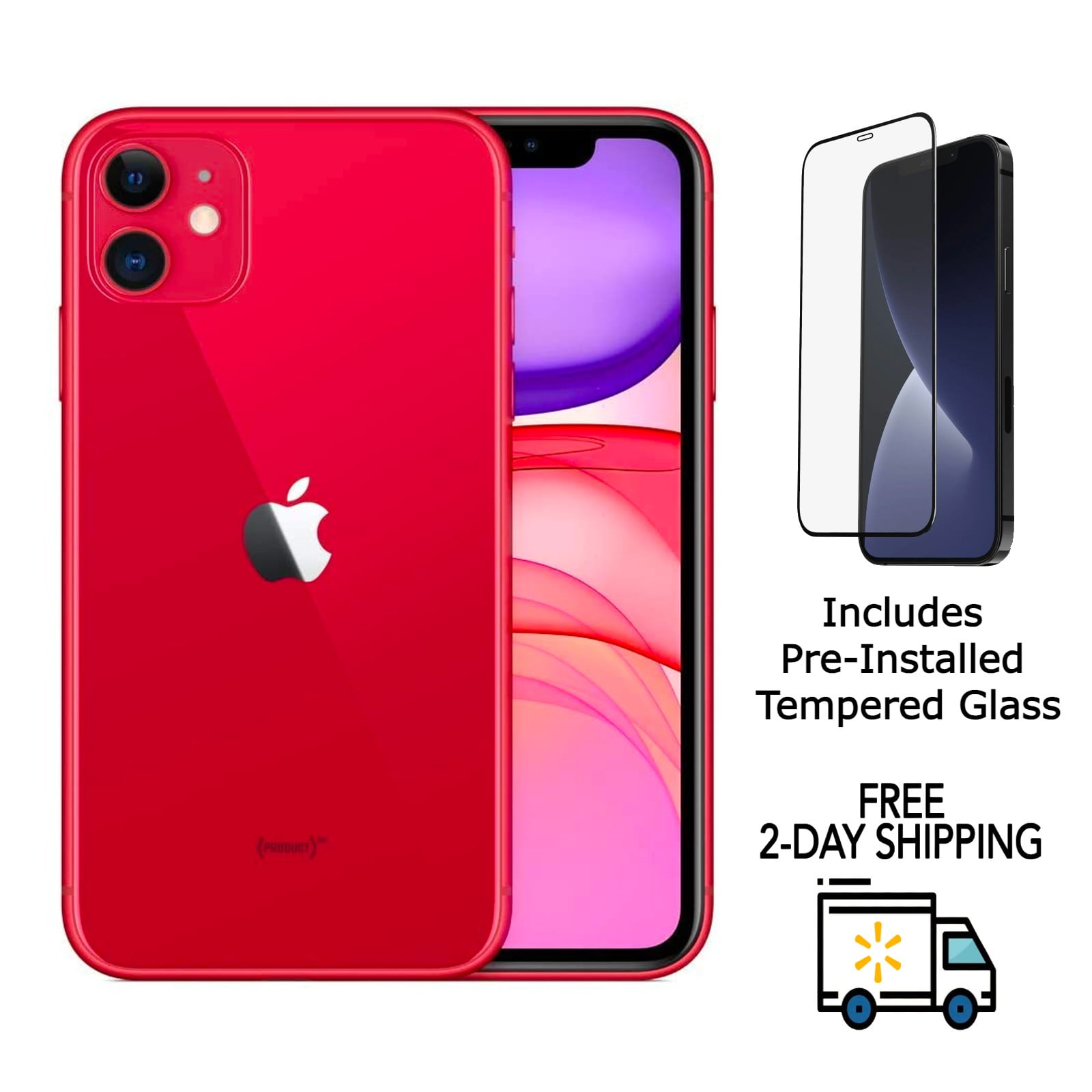 Refurbished Apple iPhone 11 A2111 (Fully Unlocked) 64GB Red (Grade