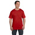 thumbnail image 3 of Hanes TAGLESS Men`s Pocket T-Shirt, 3XL, Deep Red, 3 of 7