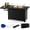 Black, variant on Costway 52" Outdoor Gas Fire Pit Table Patio Propane Firepit with Cover 50,000 BTU Black