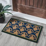 Beautiful Multicolor Leaf Coir Outdoor Doormat by Drew Barrymore, 18" x 30"