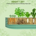 thumbnail image 4 of Jardin Surélevé en Acier Galvanisé Résistant aux Intempéries – Bac de Plantation Extérieur Robuste – Résistant à la Rouille, Installation Gratuite avec Outils, pour Légumes, Fleurs et Fines Herbes – Conception Ovale Robuste – Vert, 240x120x45 cm, 4 of 8