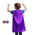 thumbnail image 1 of TOPTIE Adult Satin Superhero Capes and Mask Set, Holiday Festival Event Costumes And Dress Up, 1 of 8