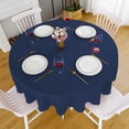 thumbnail image 1 of Aufmer 3 Pcs 60in Round Tablecloth, Durable Polyester Fabric, Wrinkle-Resistant for Home Restaurants Pubs, 9 Color Options(Multi-color), 1 of 6