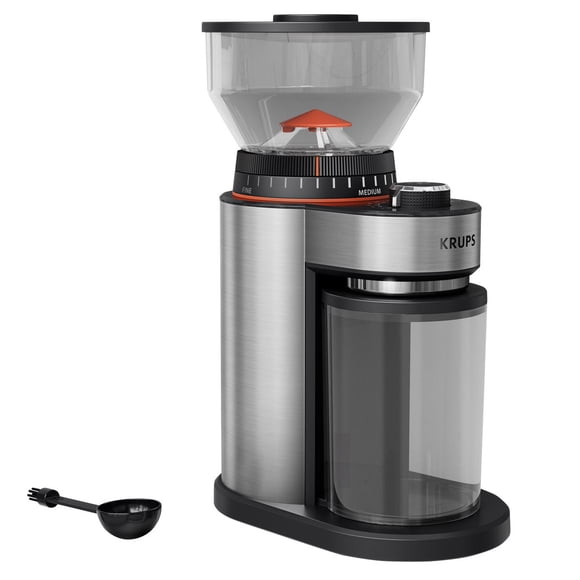 Krups Moulin à Café Électrique à Meules de 9,5 oz avec 18 Réglages de Mouture Personnalisés