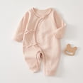 thumbnail image 1 of Cowsor Unisex Baby Solid Bodysuit – Button Jumpsuit, Short Sleeve (0-9M), 1 of 3