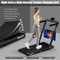 thumbnail image 4 of Pemberly Row Up To 7.5MPH 2.25HP Single Display Screen Treadmill in Black, 4 of 8
