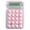 Pink, variant on Mechanical Calculator 8 Digit LCD Display Handheld for Office