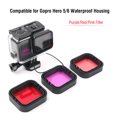 thumbnail image 3 of Ensemble de Filtres de Plongée, 3 Pcs Filtre de Plongée Rouge Rose Violet Filterfor Go Pro Hero Installation Sans Effort, 3 of 12