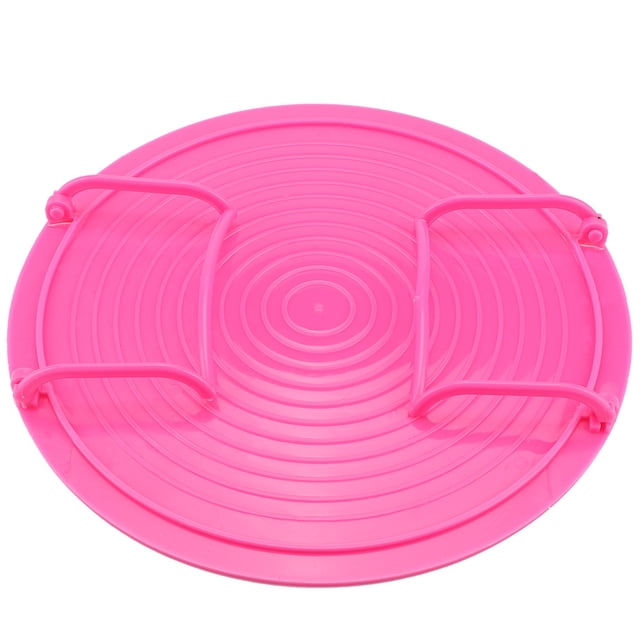 Support de Cuisson à Étages pour Micro-Ondes en Plastique, Trépied Pliable, Plateau de Cuisson Multifonction