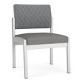 thumbnail image 1 of Lenox Steel Reception Waiting Armless Guest Chair / Silver Steel / Gray / Gray, 1 of 5