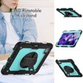 thumbnail image 4 of XYX For iPad Air 5th/4th Generation 10.9 inch 2022/2020 Case, 360 Rotating Shockproof Cover with Stand, Screen Protector, Shoulder Strap, Sky Blue PC, 4 of 7