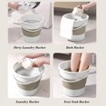 thumbnail image 4 of TopLLC Garbage Can, Trash Can, Kitchen Trash Can Bucket Household Bathroom Large-capacity Thickened Wastebasket Transparent Trash, 4 of 7