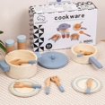 thumbnail image 1 of Children‘s Simulation Kitchen Toys Wooden Toys Set Play Early Education Household Condiment Bottle Cooking Pot Cooking Tableware, 1 of 7