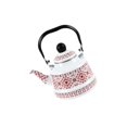 thumbnail image 2 of Enamel Tea Kettle Tableware Teapot Water Kettle for Kitchen Picnic Camping White, 2 of 9