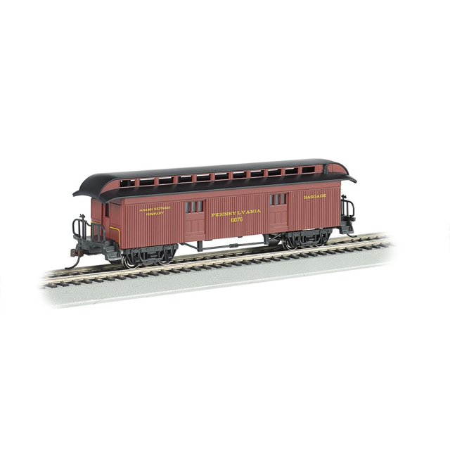 Bachmann Industries Bagages Prr Ho Voiture à Échelle avec Toit Clérébral Rond
