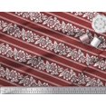 thumbnail image 3 of Soimoi Poly Georgette Fabric Leaves & Floral Block Printed Fabric 1 Yard 42 Inch Wide, 3 of 4