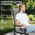 thumbnail image 4 of Innumia Set of 8 Outdoor Swivel Rocker Patio Dining Chairs, High Back All Weather Textilene Material Patio Chairs for Backyard Deck, 4 of 7