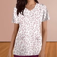 thumbnail image 2 of Pisexur Womens Scrub Tops Boasting Colorful Floral Prints Along With Short Sleeve Scrub Tops Suitable for Nursing Uniforms With Convenient Pockets, 2 of 4