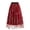 Red, variant on Birdeem Womens Spring and Summer New Retro Slim Mesh Embroidery Half-Body Skirt
