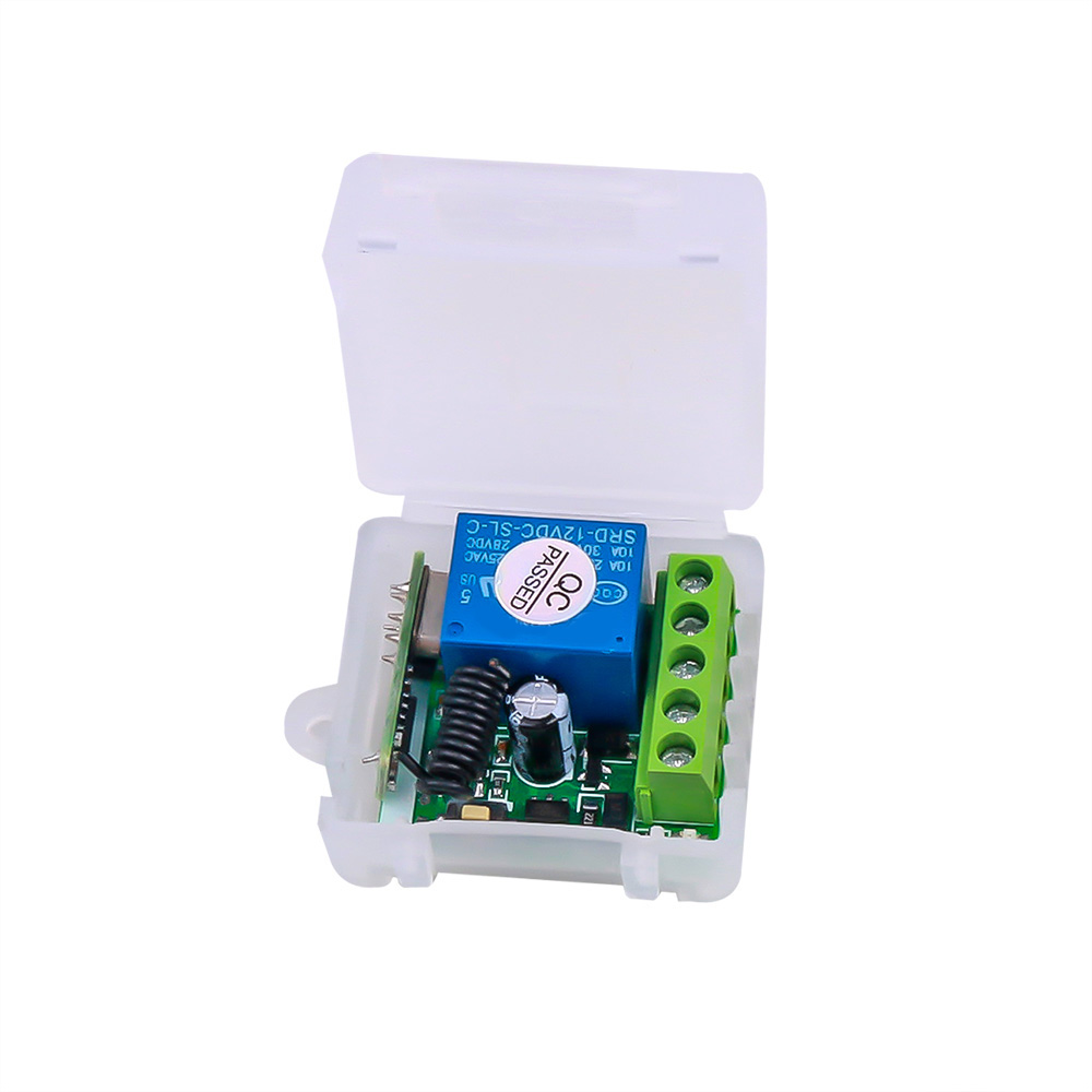 Relay Switching Module DC 12V 1CH RF Relay Receiver 433MHz Universal Wireless Remote Control ...