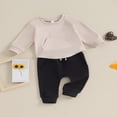 thumbnail image 3 of Long Sleeve  Neck Pocket Sweatshirt Pants for Boys in Autumn, 3 of 8