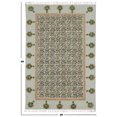 thumbnail image 4 of Casavani Tapis Imprimé au Bloc Tapis Traditionnel, Vert 4x6 Pieds, 4 of 6