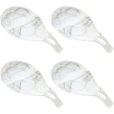 4Pcs Silicone Spoon Rest Marble Pattern Heat Resistant Spoon Holder Utensil Rest Rack Ladle Spatula Holder Cutlery Stand For Stove Top Countertops Tables Assorted Color