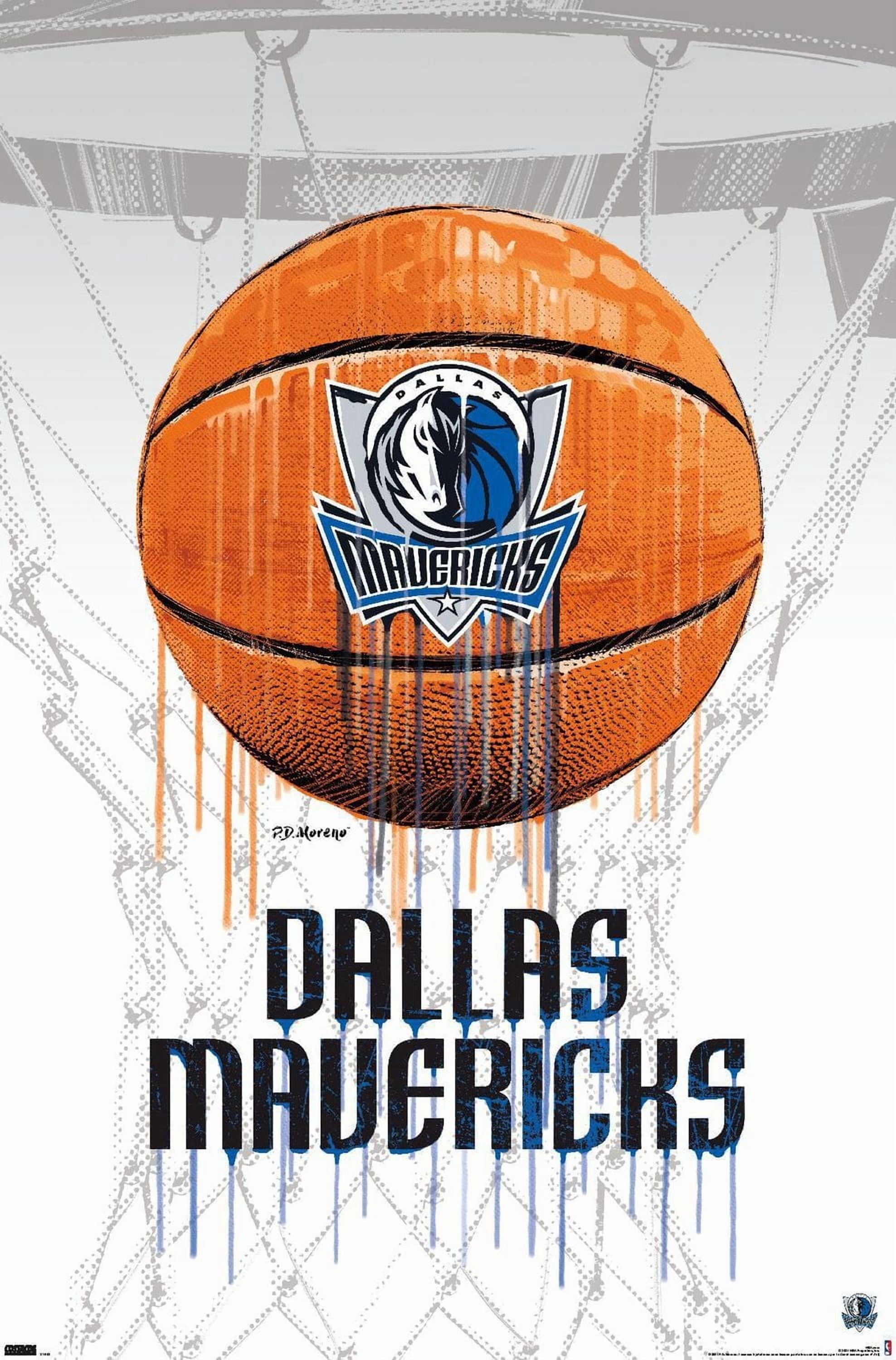 NBA Dallas Mavericks - Drip Basketball 21 Wall Poster, 22.375" x 34"