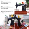 thumbnail image 2 of Vintage Music Box Mini Sewing Machine Style Mechanical Birthday Gift Table Decor, 2 of 8