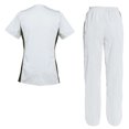thumbnail image 2 of Women's Scrubs Set Scrub Top and Pants Scrubs Set, 2 of 3