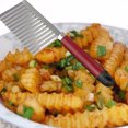 thumbnail image 4 of Potato Ripple Crinkle Cutter Wavy Chopper French Fry Slicer Vegetable Salad Chopping Stainless Steel Wavy Slicer Wavy Vegetable Cutter, 4 of 5