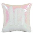 thumbnail image 1 of Housses de Coussin Vierges 16Inx16 Po Réversibles à Paillettes Magiques (Sirène & Blanc), 1 of 5