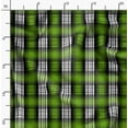 thumbnail image 2 of Soimoi Green Modal Satin Fabric Plaid Check Print Sewing Fabric Yard 42 Inch Wide, 2 of 5