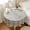 Brown-BWM, variant on Waterproof Tassel Tablecloth Oil Proof Polyester Fabric Decorative Cover for Dining Room Kitchen Use