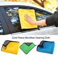 thumbnail image 4 of Wash Towel Water Absorbent Soft Drying Cleaning Cloth Lints-free Glass Detailing Rag Bathroom Washcloth Wiping Dishcloth Green 30x30cm, 4 of 9