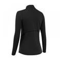 thumbnail image 2 of Chandail à Fermeture à Glissière 1/4 pour Femmes, Manches Longues, Vêtements de Sport Serrés, 2 of 9