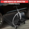 thumbnail image 4 of QinaQin 18-Gallon Oil Pan with Pump, Low-Profile Oil Change Pan, Foldable Handle and Wheels, 8-Foot Hose, Suitable for Oil Collection Vehicles In Cars, Suvs and Trucks, 4 of 8