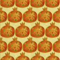 thumbnail image 1 of Ahgly Company Tapis d'Intérieur Lavable à la Machine, Carré, Transitionnel, Orange Rouge Orange, Tapis de Zone, 5 Pieds Carré, 1 of 7