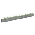 thumbnail image 1 of vidaXL Gabion Lit Surélevé Acier Galvanisé 450x30x30 cm, 1 of 4